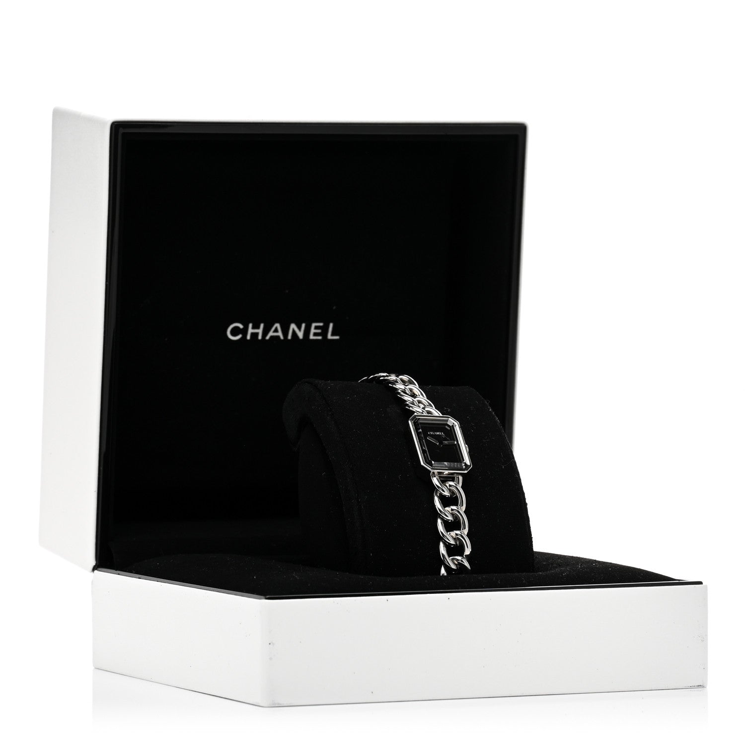 Chanel Stainless Steel 20mm Chain Premiere Quartz Watch Black 5 of 5