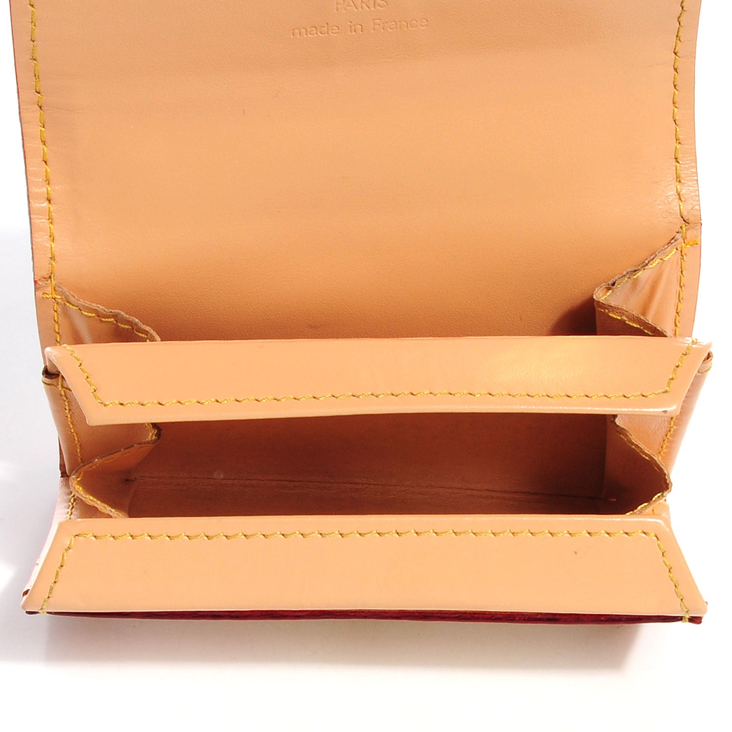 Louis Vuitton Monogram Multicolor Porte-Monnaie Plat Coin Purse White 6 of 7