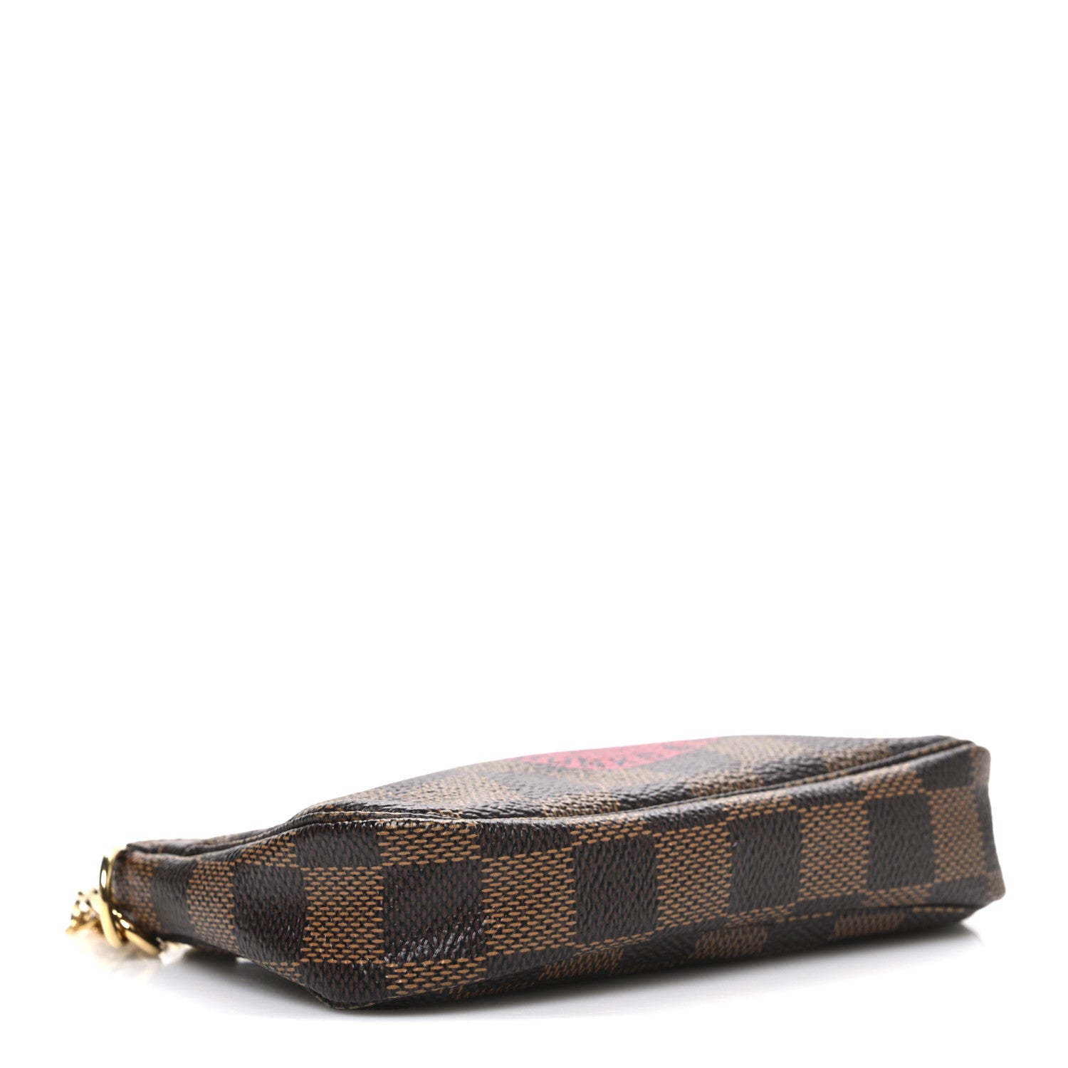 Louis Vuitton Damier Ebene Complice Trunks and Bags Mini Pochette Accessories Red 4 of 7