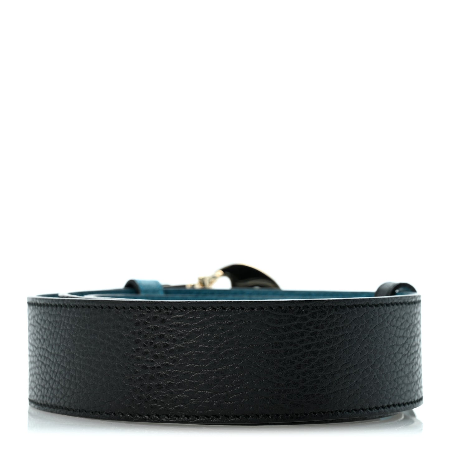 Dollar Calfskin 1973 Reversible Belt 100 40 Black Mineral Blue