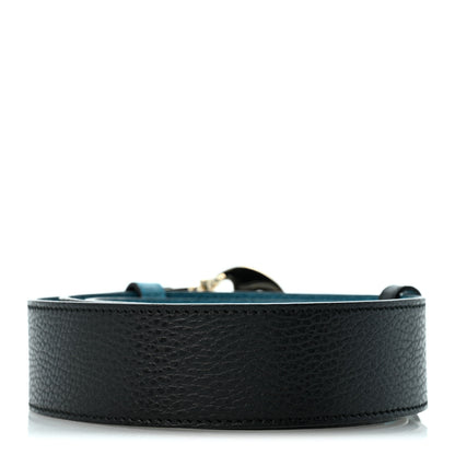 Gucci Dollar Calfskin 1973 Reversible Belt 100 40 Black Mineral Blue 2 of 10