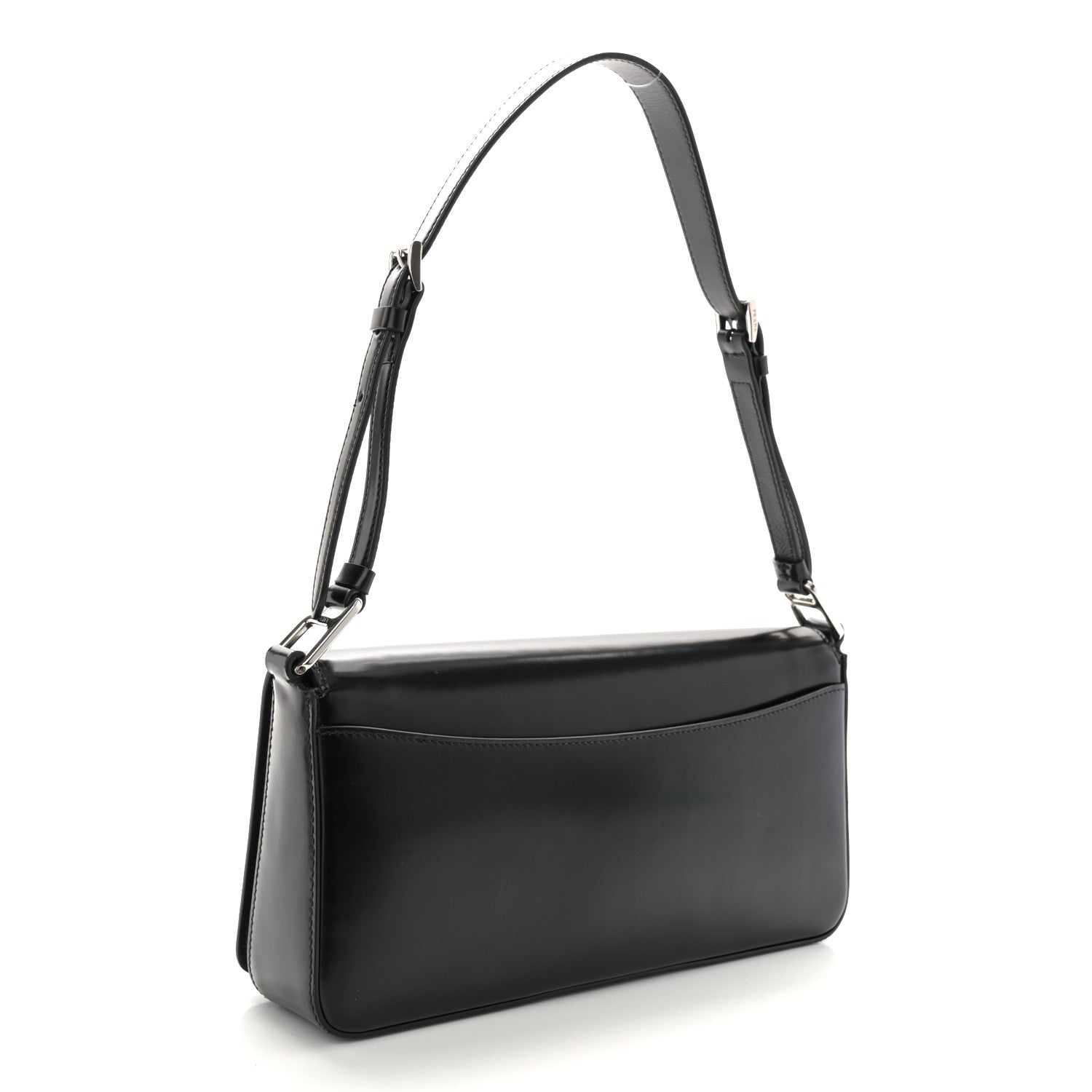 Prada Spazzolato Femme Flap Shoulder Bag Black 3 of 10