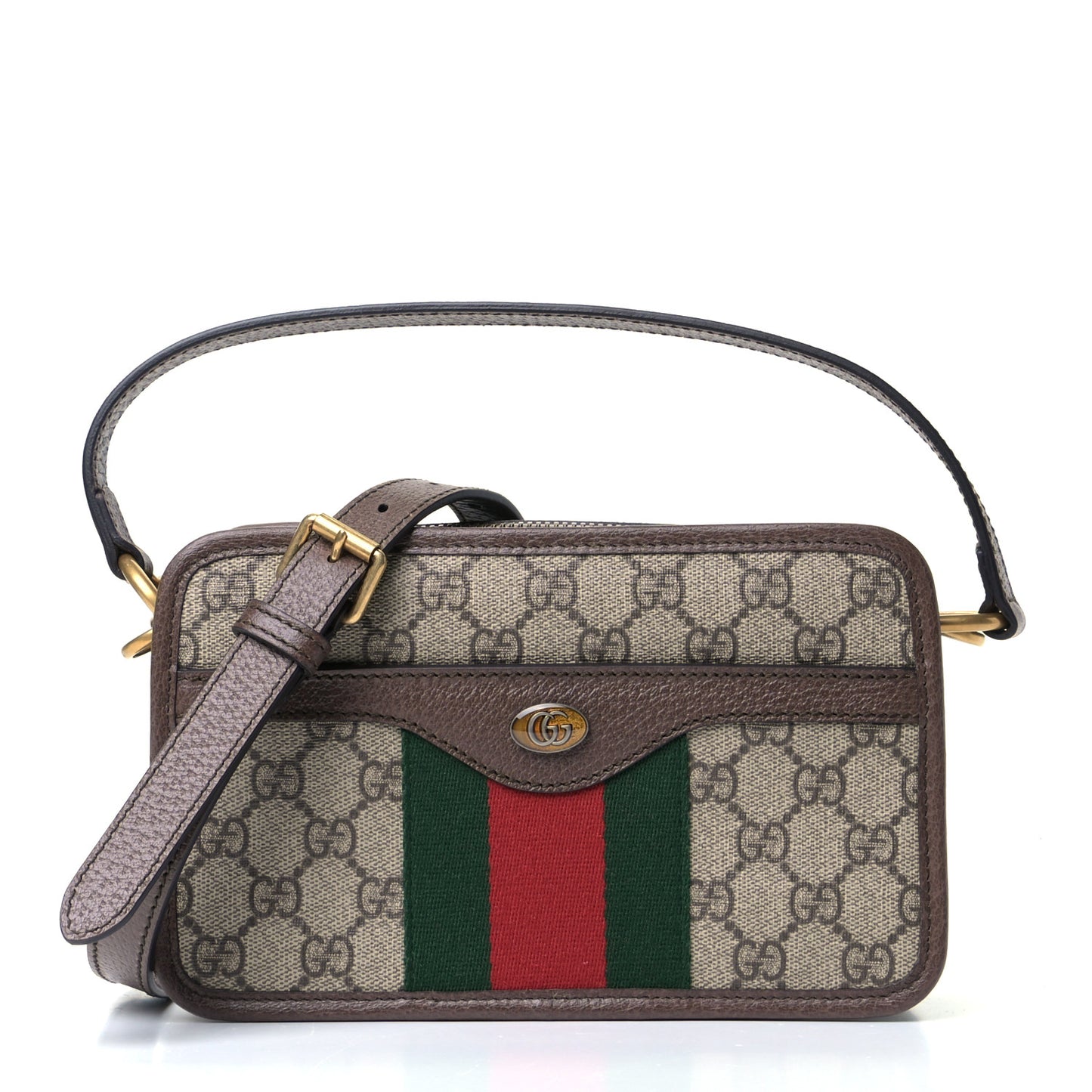 GG Supreme Monogram Web Ophidia Crossbody Bag Beige New Acero