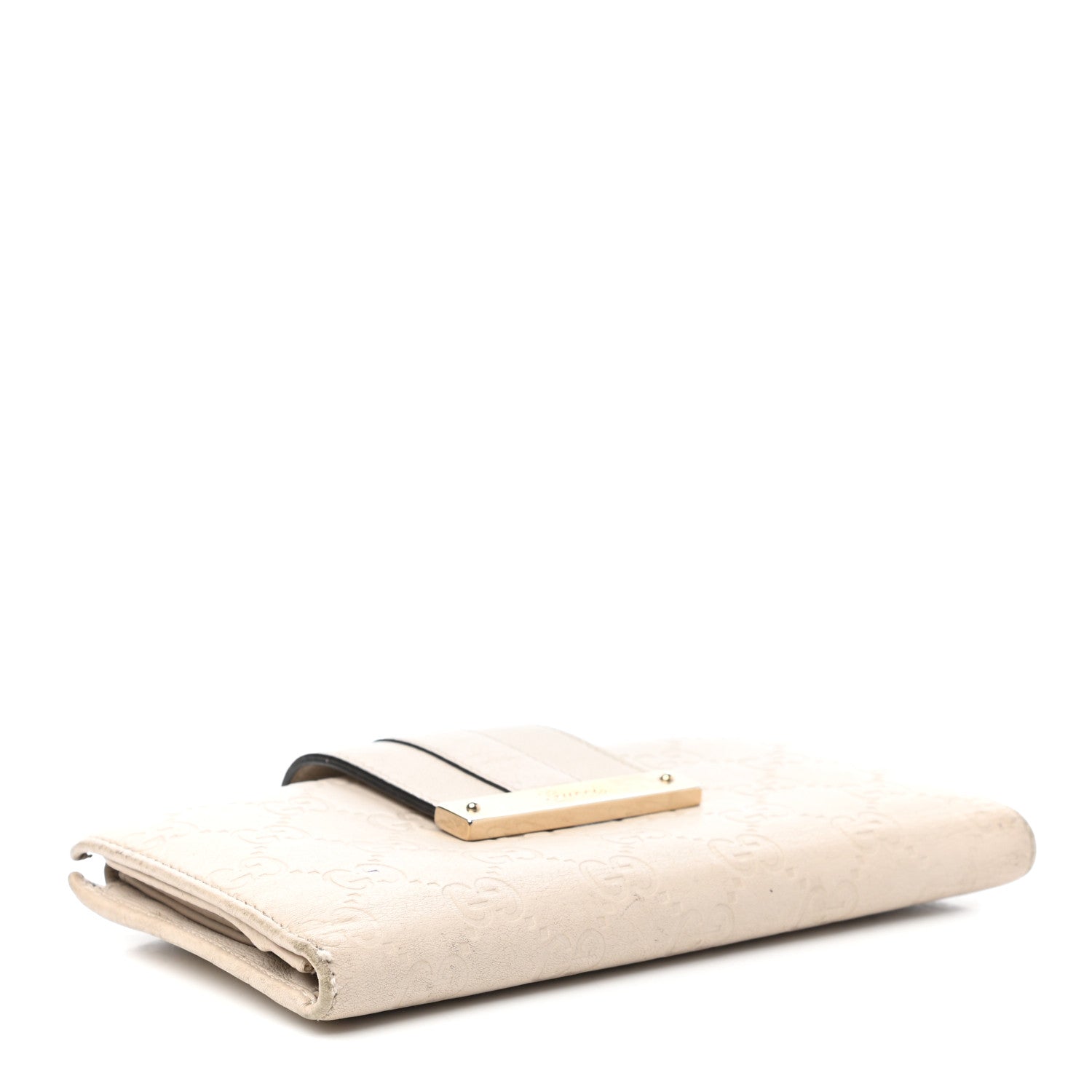 Gucci Guccissima Ladies Web Long Wallet Off White 4 of 9