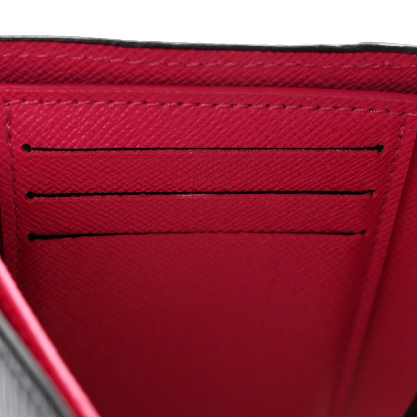 Epi Victorine Wallet Indigo Hot Pink