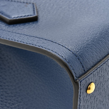 Gucci Wonka Grain Calfskin Mini Diana Tote Bag Royal Blue Yellow 11 of 13