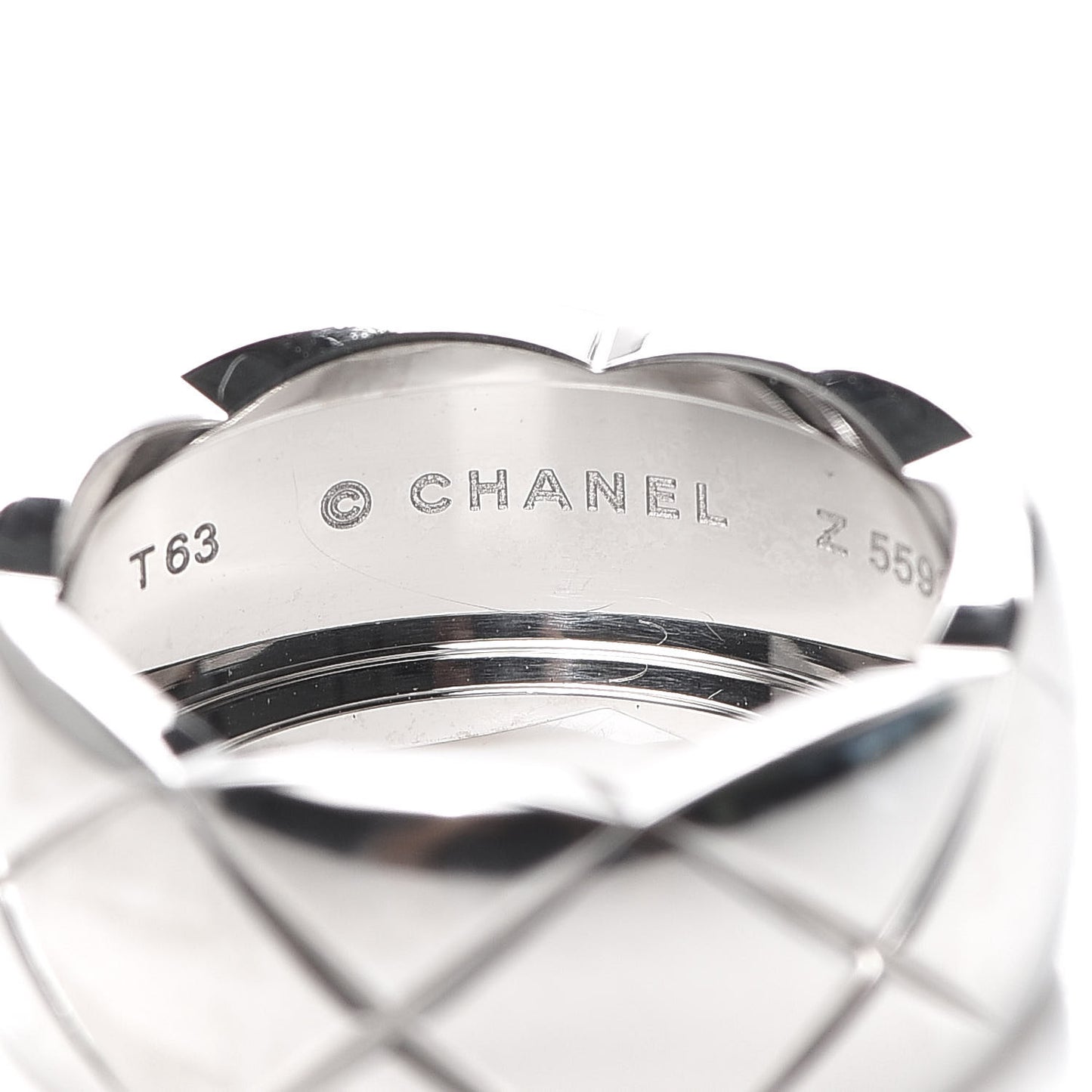 18K White Gold Large Coco Crush Ring 63 10.25
