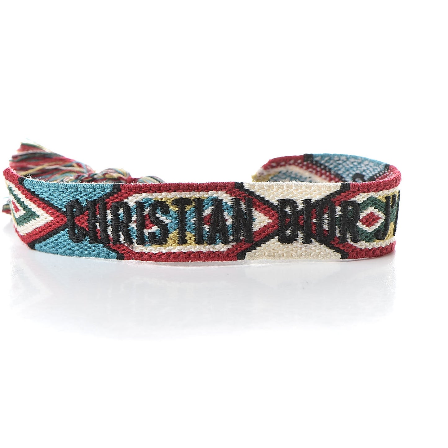 Woven Cotton J'Adior Friendship Bracelet White Multicolor