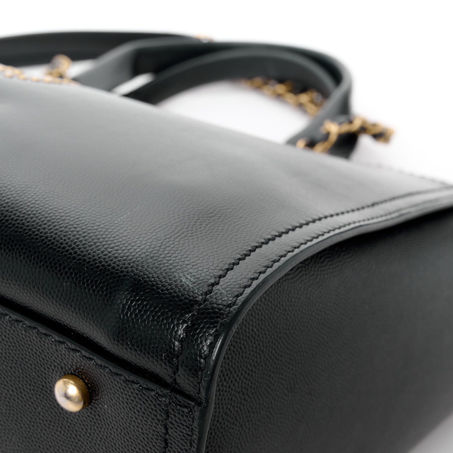 Chanel Caviar Small Studded Deauville Tote Black 14 of 15