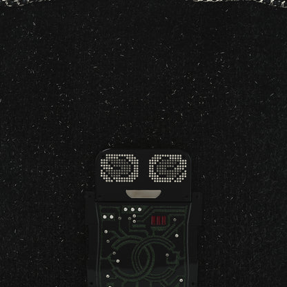 Chanel Tweed Resin Strass Large Robot Shopping Bag Black 8 of 10