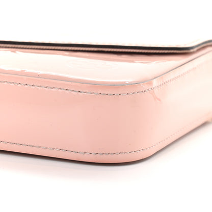 Louis Vuitton Vernis Felicie Chain Wallet Rose Ballerine 8 of 12