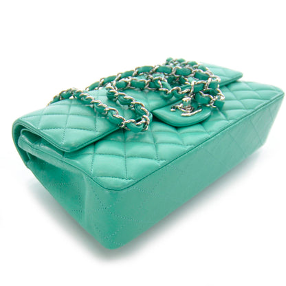 Chanel Lambskin Medium Double Flap Menthe Green 4 of 10