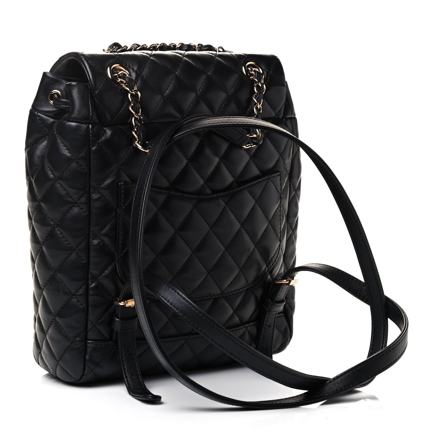 Chanel Calfskin Quilted Small Urban Spirit Backpack Black 2 of 4