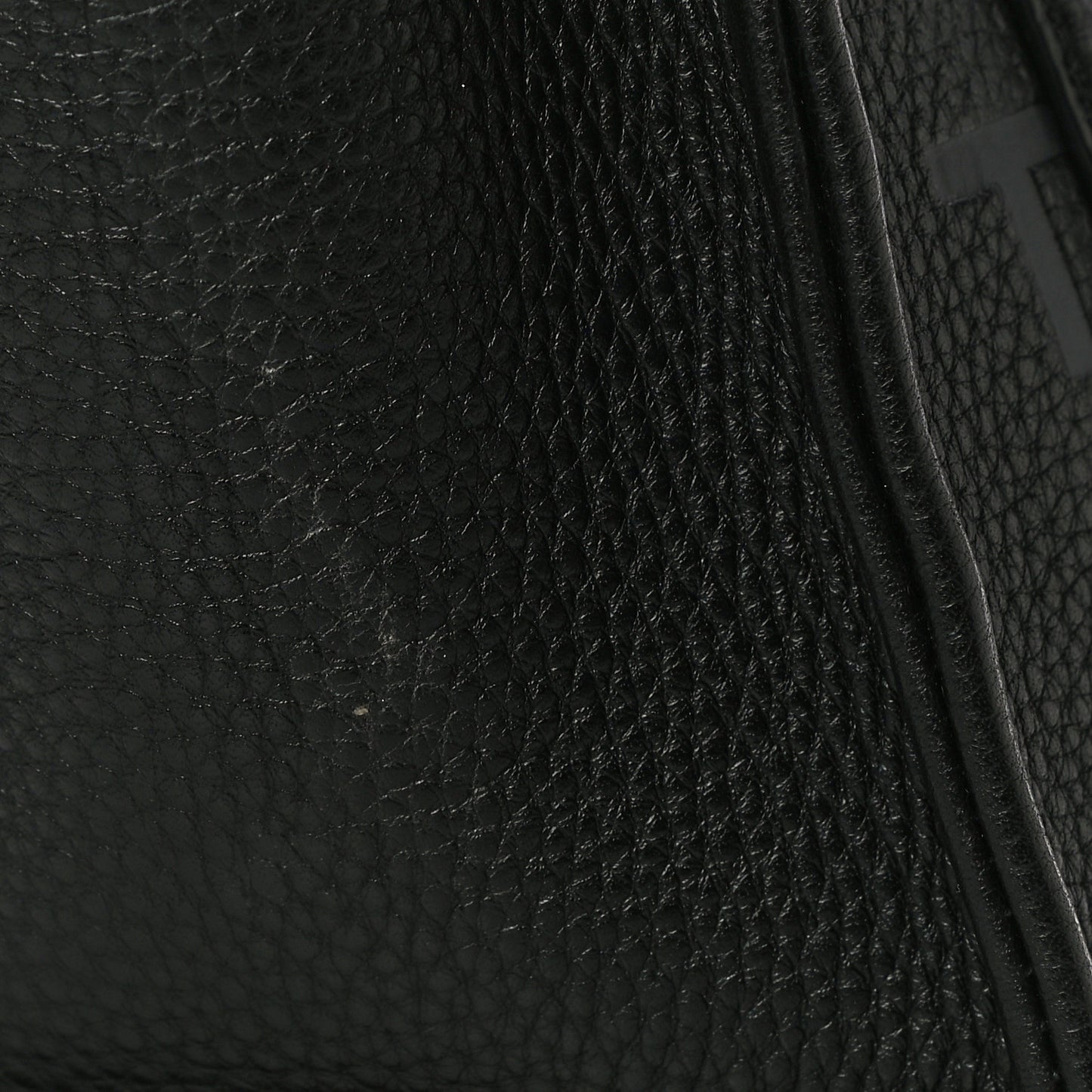 Grained Calfskin Small The Tote Bag Black