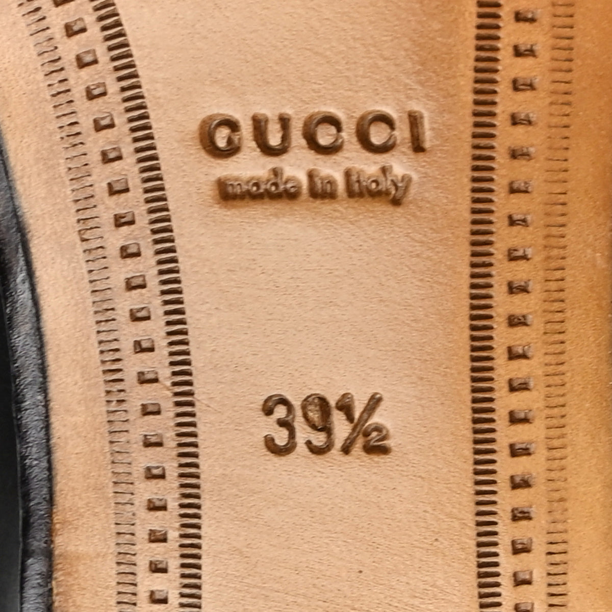 Gucci Calfskin Womens Jordaan Loafers 39.5 Black 8 of 11