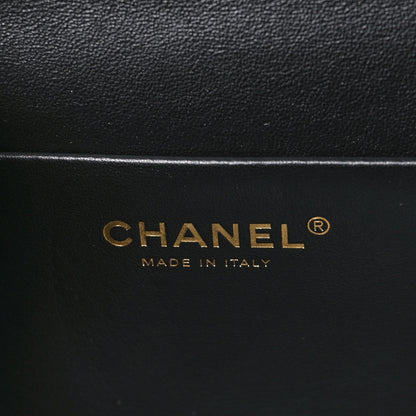 Chanel Tweed Mixed Fibers Leopard Print Small Souplissimo Maxi Flap Brown Black White 5 of 10