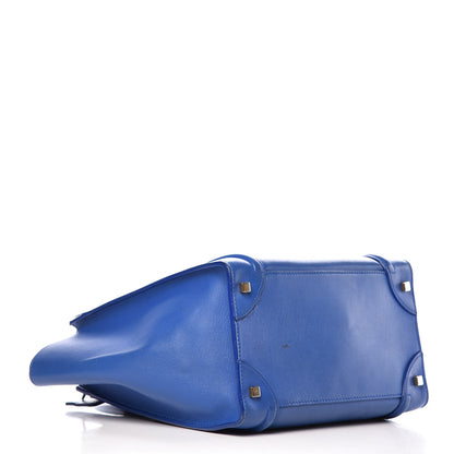 Celine Smooth Calfskin Mini Luggage Royal Blue 4 of 31