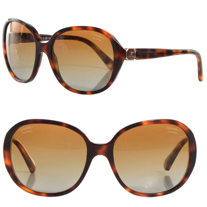 Chanel Acetate Polarized CC Round Sunglasses 5285 Brown 1 of 5
