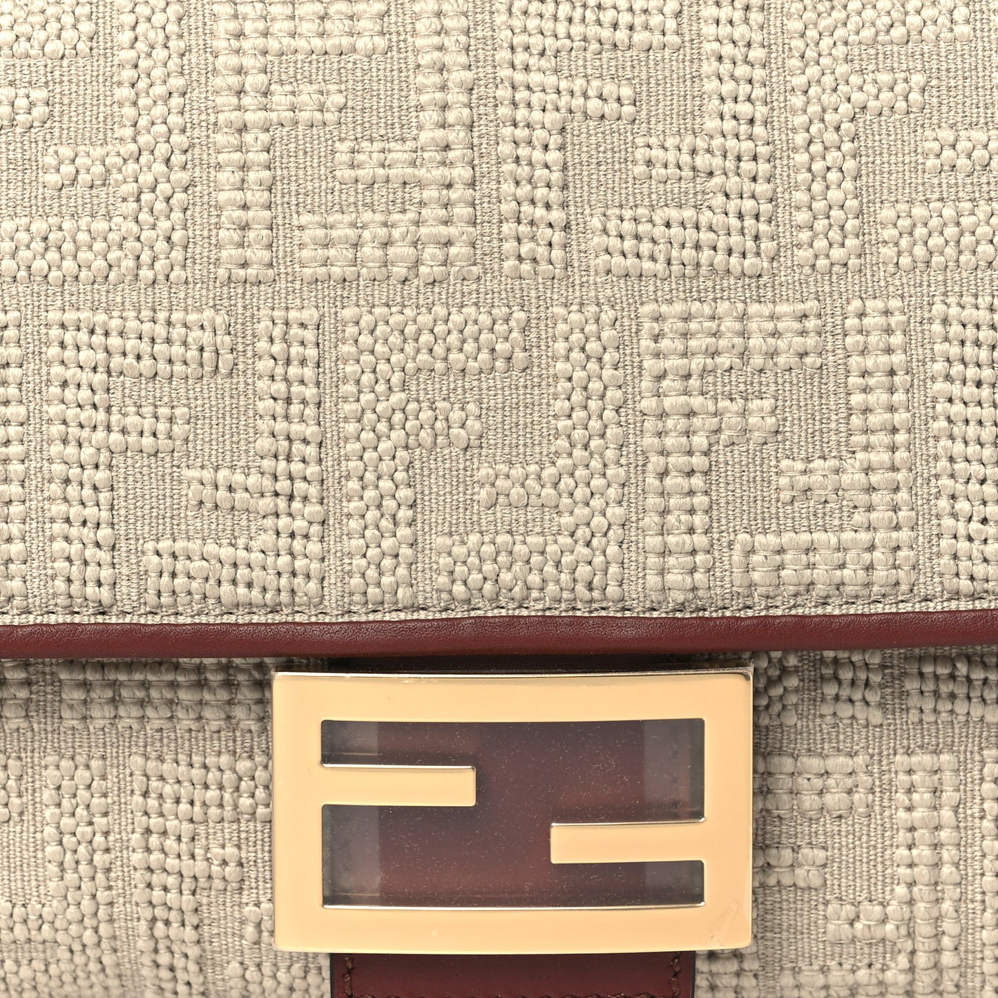 Sardinian Jacquard Vitello King FF 1974 Embroidered Baguette Corda Praline