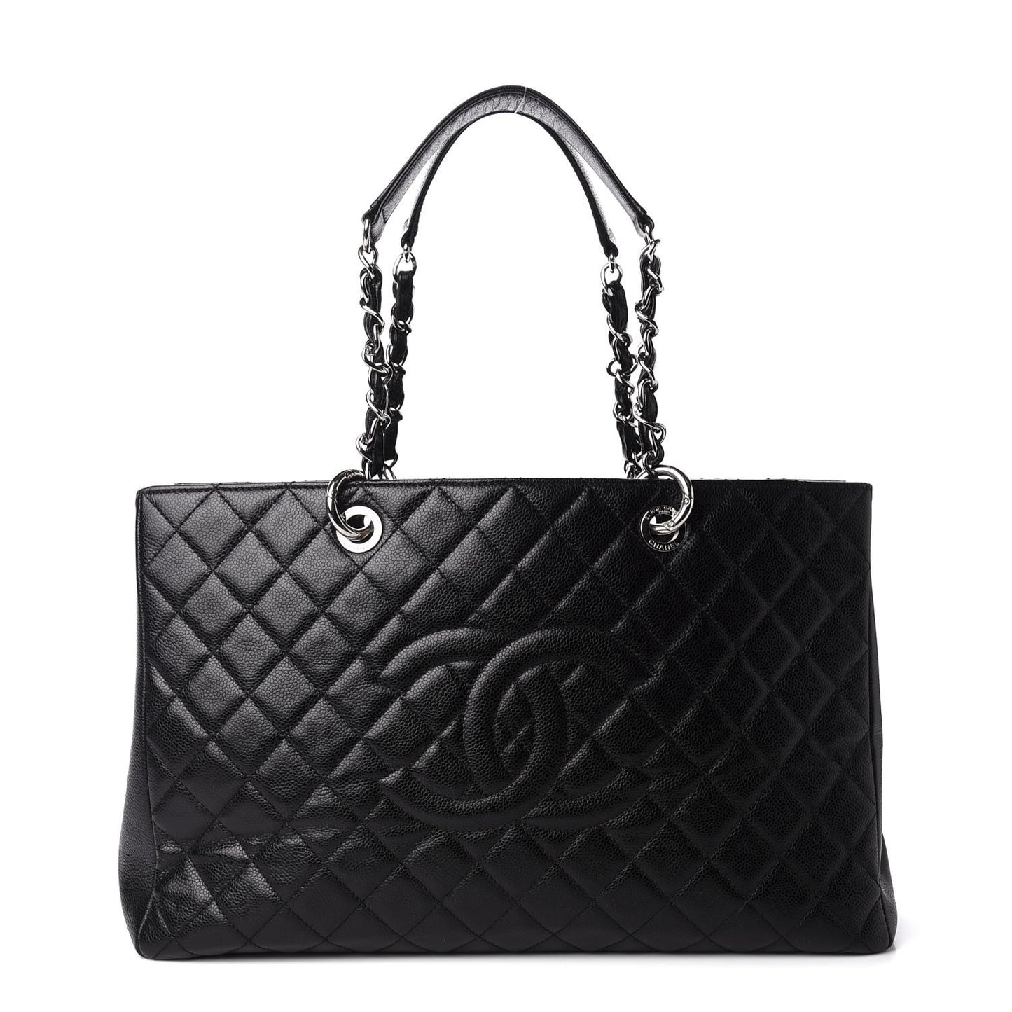 Caviar Quilted XL Grand Shopping Tote GST Black