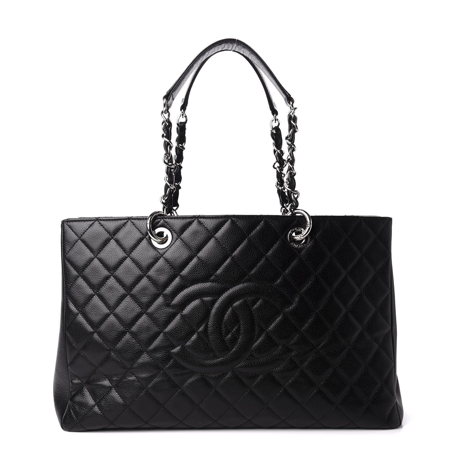 Chanel Caviar Quilted XL Grand Shopping Tote GST Black 1 of 10