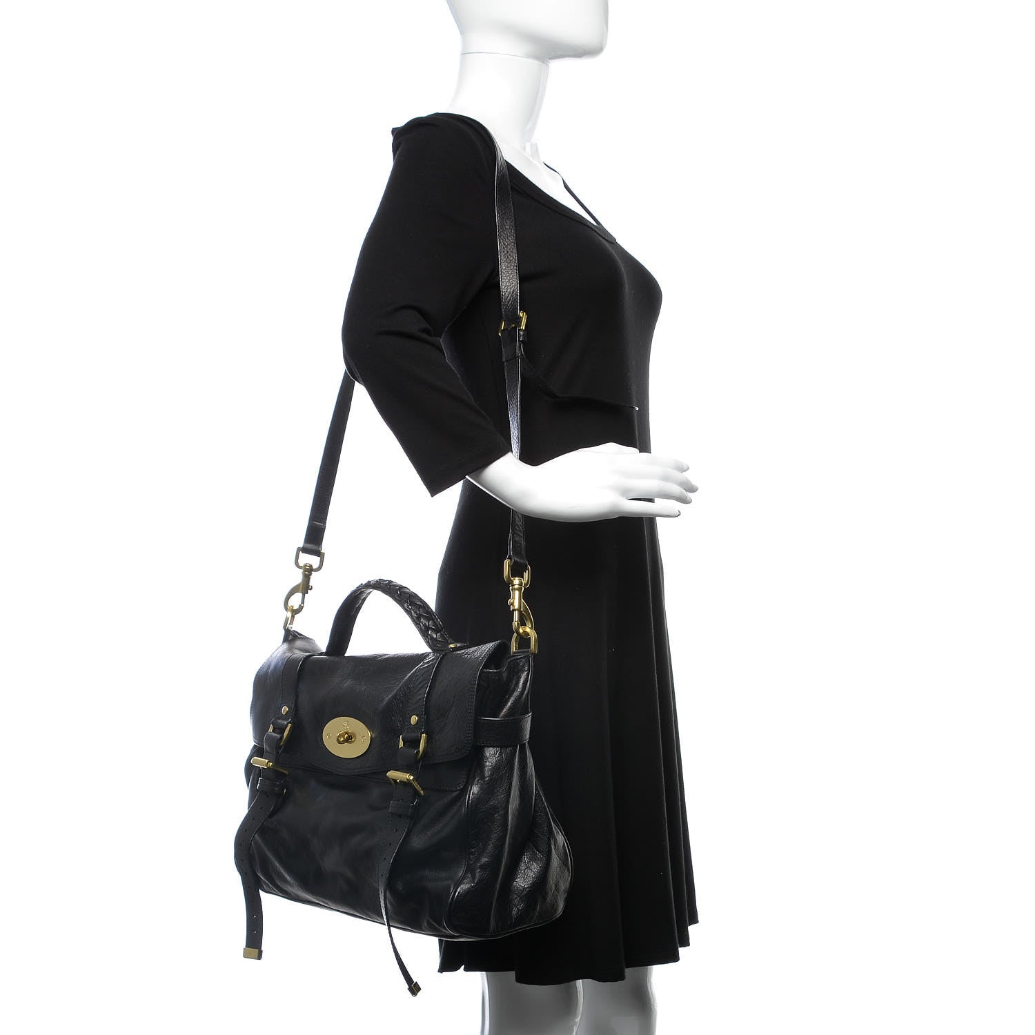 Mulberry Soft Buffalo Oversized Alexa Black 2 of 10