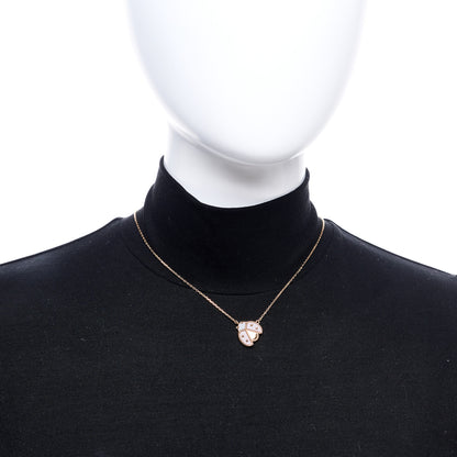 Van Cleef & Arpels 18K Rose Gold Carnelian Black Onyx Lucky Spring Open Wings Lady Bug Pendant Necklace 2 of 6