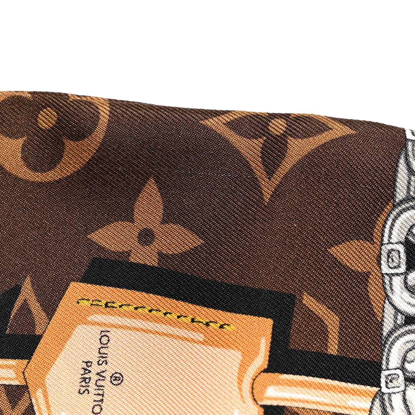 Silk Monogram Confidential Bandeau Brown