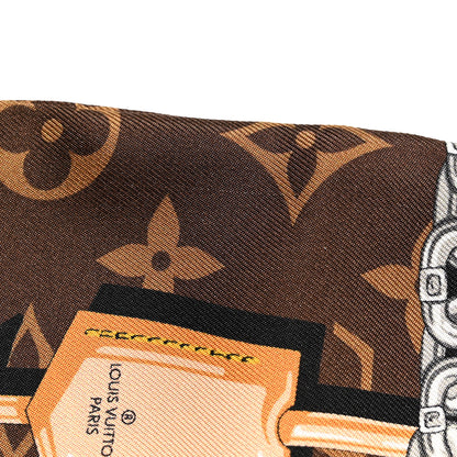 Louis Vuitton Silk Monogram Confidential Bandeau Brown 5 of 5