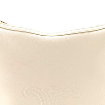Celine Supple Calfskin Cuir Triomphe Heloise Shoulder Bag White 9 of 15