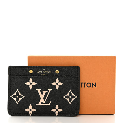 Louis Vuitton Empreinte Card Holder Black Beige 7 of 7
