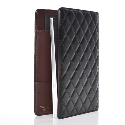 Chanel Lambskin Quilted Large Agenda Cover Black 3 of 8