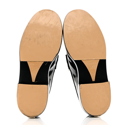 Chanel Shiny Calfskin Logo Loafers 35 Black 7 of 18