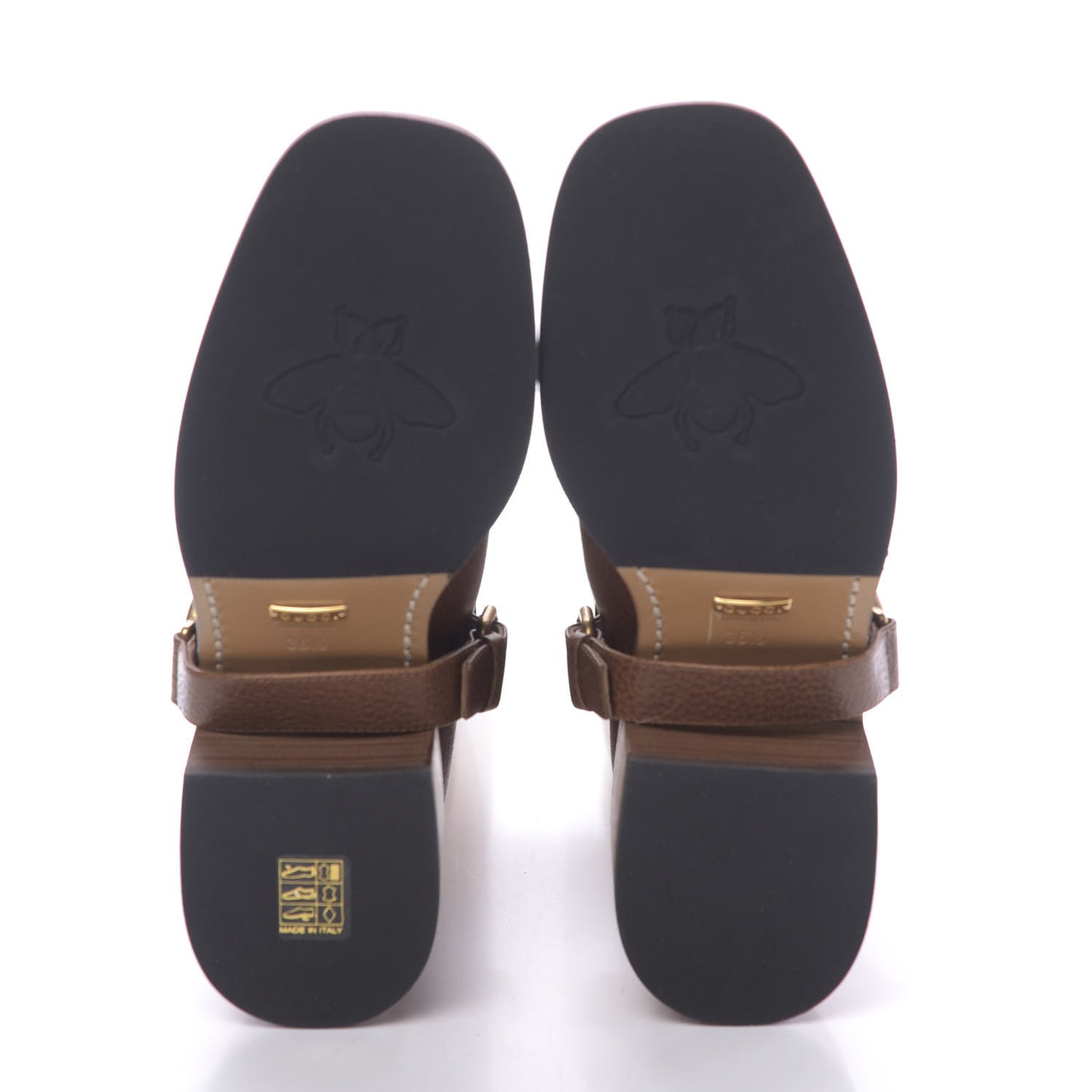 GG Monogram Calfskin Lola Tall Boots 36.5 Beige Ruggine Cuir