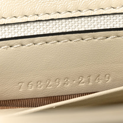 Gucci Calfskin Matelasse Double G Studs Mini Torchon GG Marmont Shoulder Bag White 7 of 11