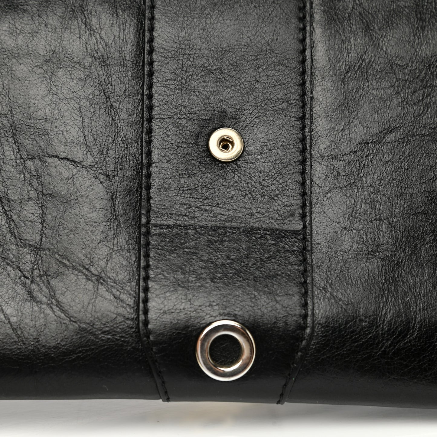Calfskin Studded Reese Clutch Wallet Black