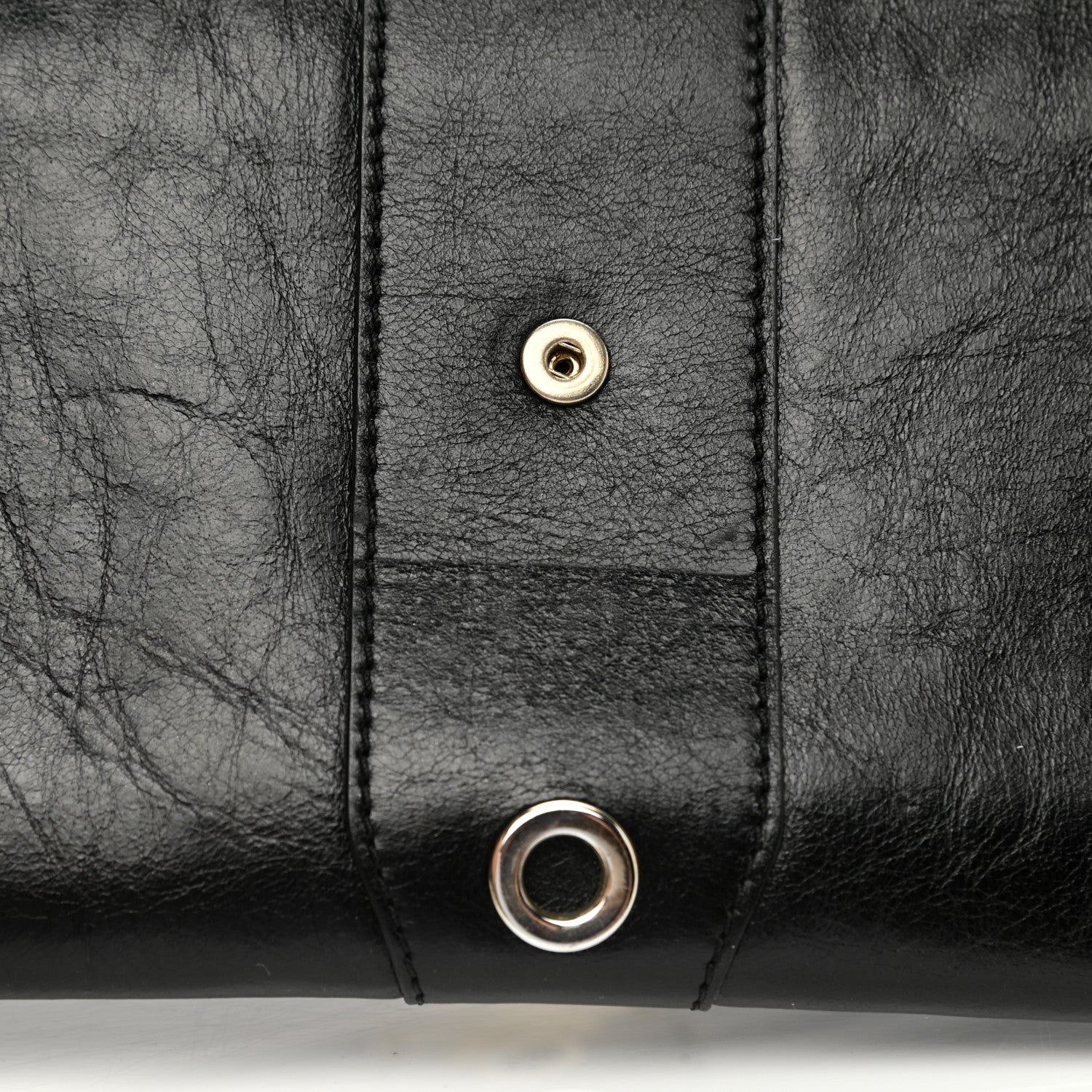 Jimmy Choo Calfskin Studded Reese Clutch Wallet Black 8 of 8
