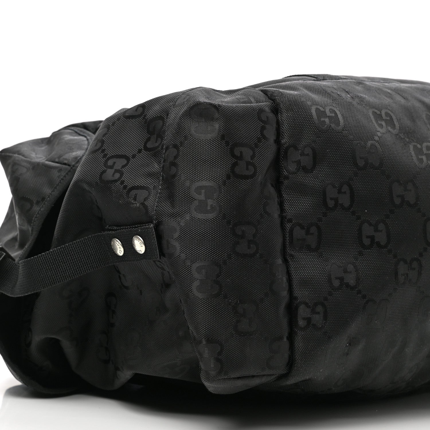Gucci Econyl Nylon Monogram Off The Grid Duffle Bag Black 8 of 11