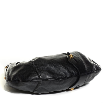 Saint Laurent Calfskin Vincennes Mombasa Hobo Black 4 of 9