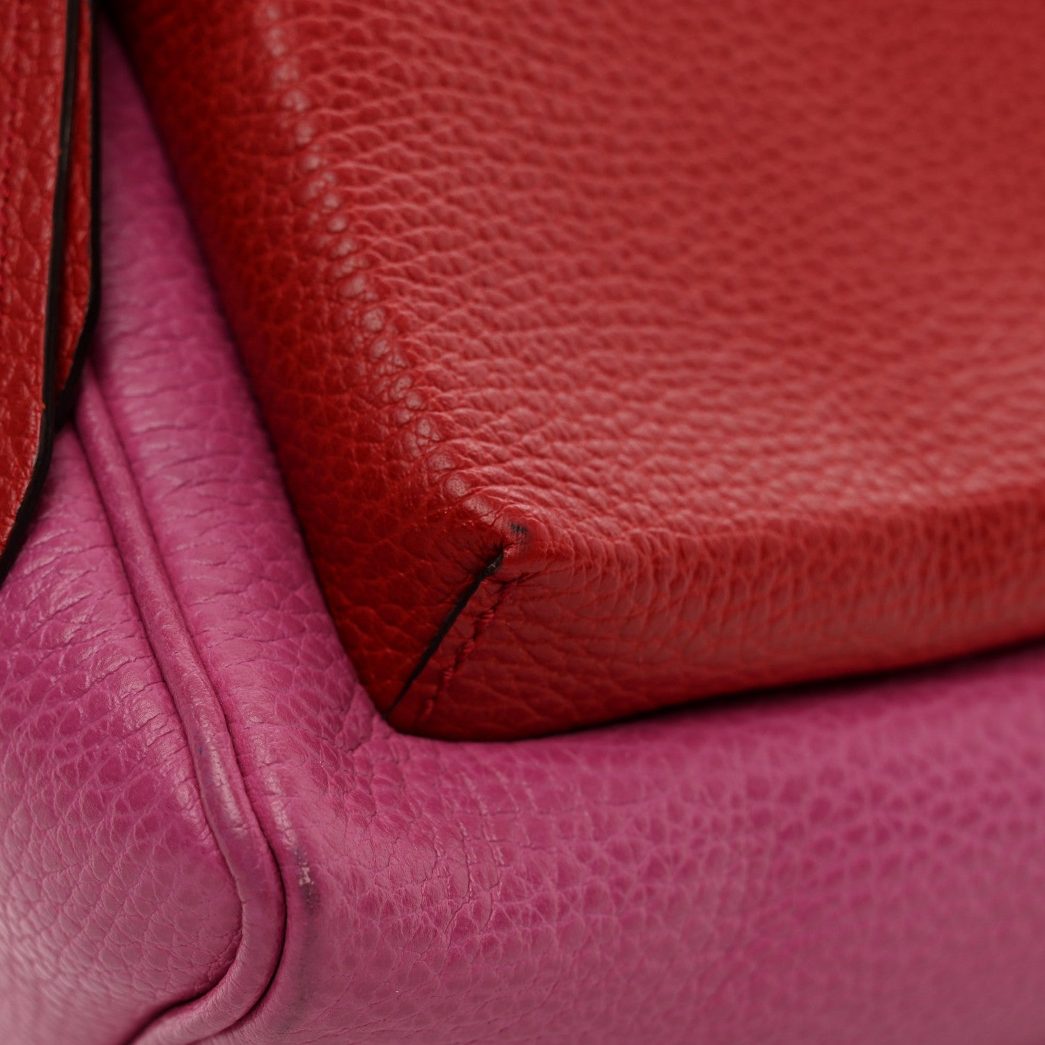 Gucci Pebbled Calfskin Soho Chain Backpack Red Pink 12 of 12