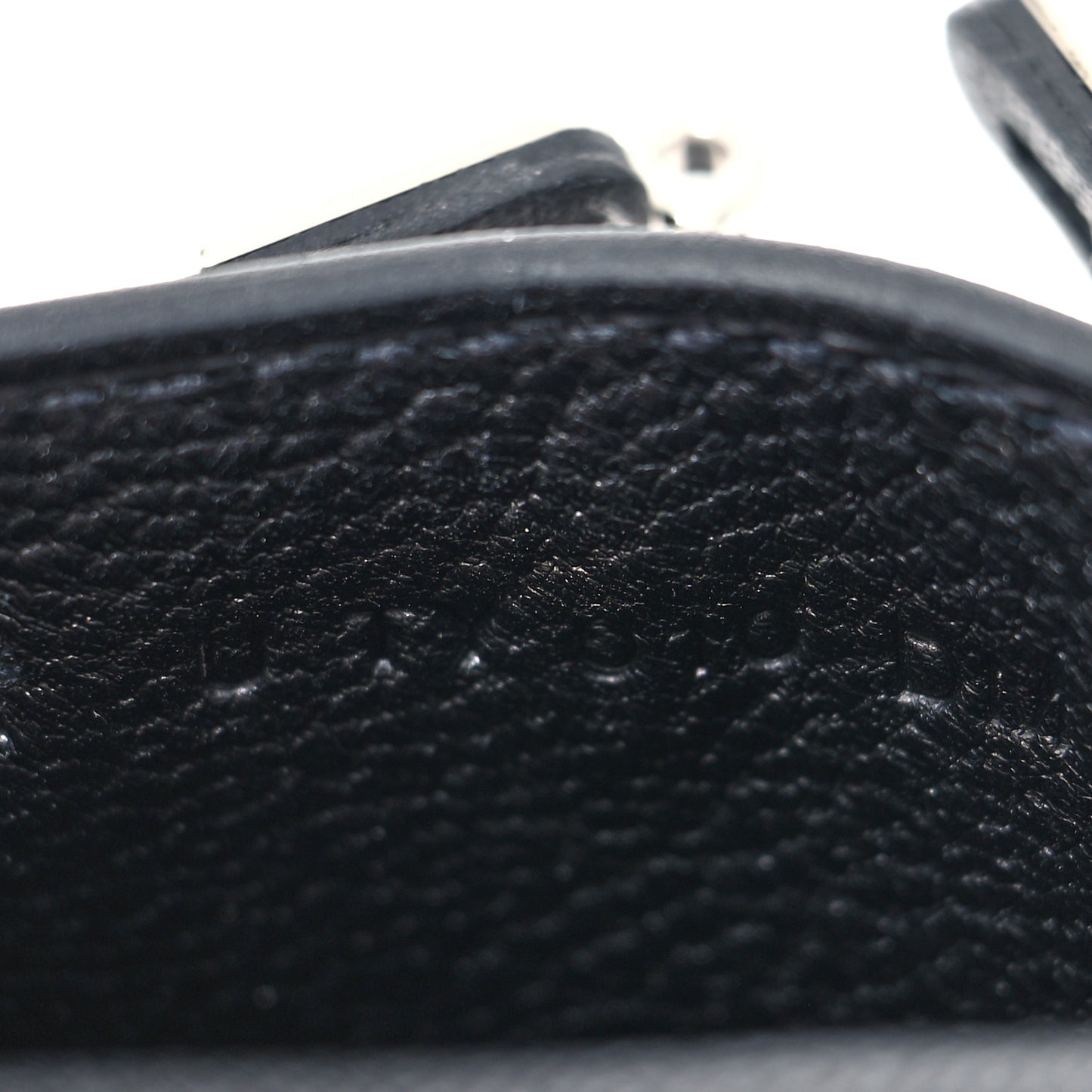 Tadelakt Mini Kelly Twilly Bag Charm Black