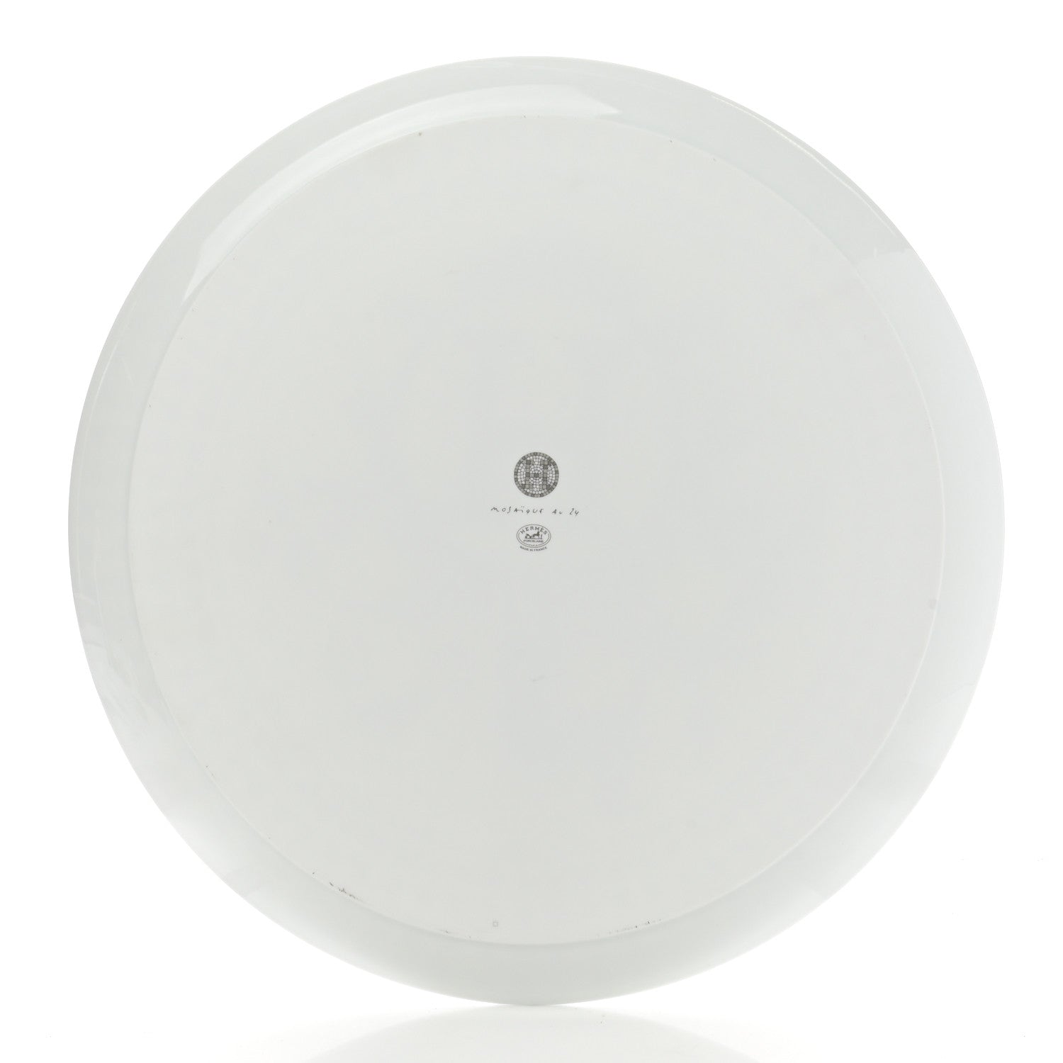 Hermes Porcelain Mosaique au 24 Platine Tart Platter 3 of 6