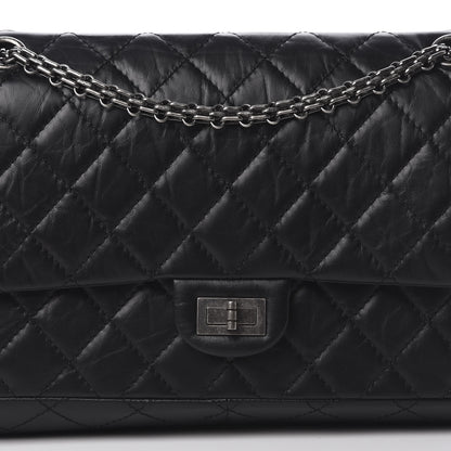 Chanel Aged Calfskin Quilted 2.55 Reissue 226 Flap Black 9 of 14