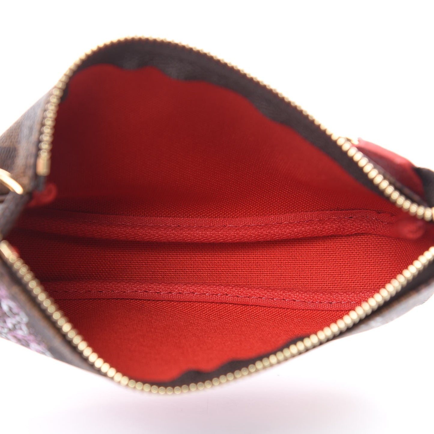 Damier Ebene 2019 Christmas Animation Mini Pochette Accessories Red