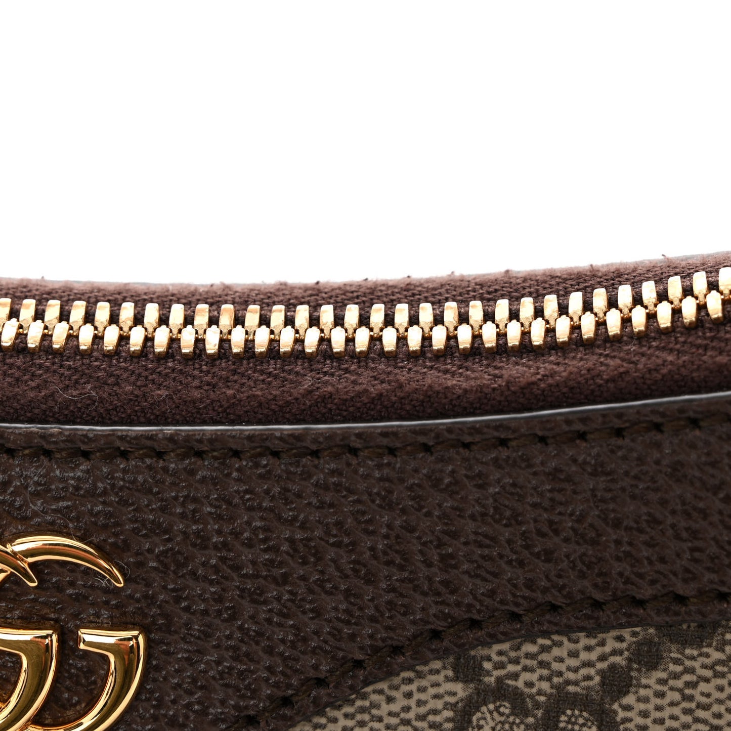 GG Supreme Monogram Textured Dollar Calfskin Small Ophidia Hobo Beige Ebony New Acero