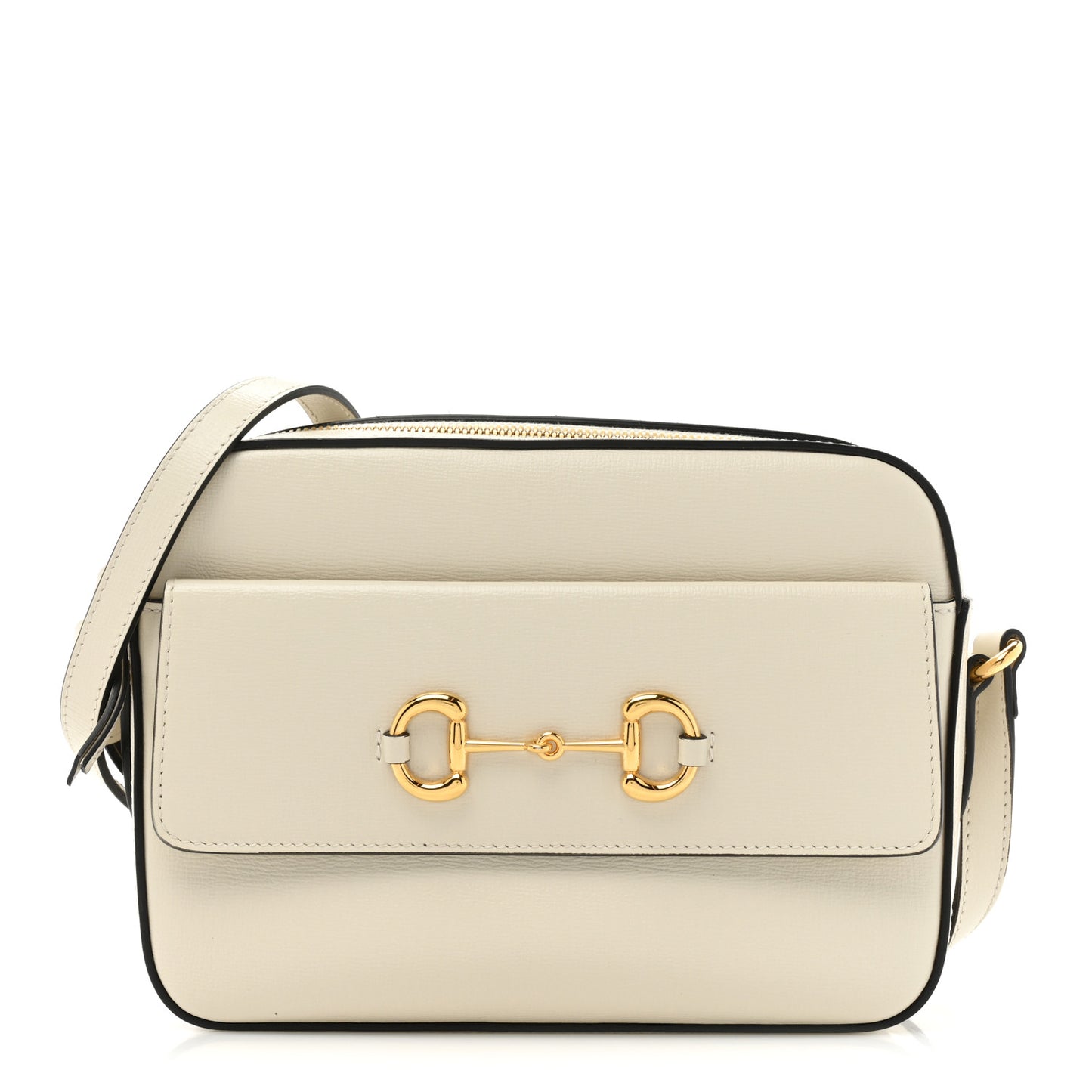 Azalea Calfskin Small Horsebit 1955 Shoulder Bag Mystic White
