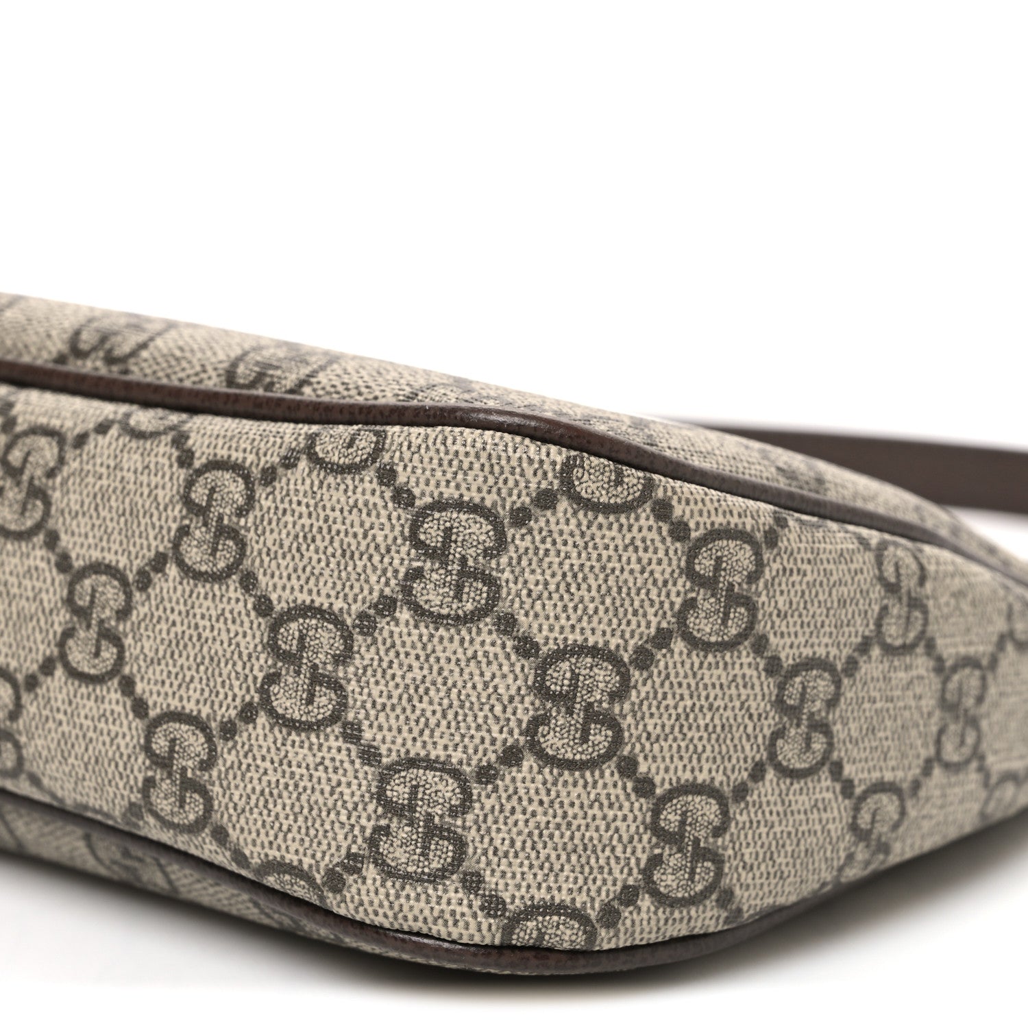 Gucci GG Supreme Monogram Textured Dollar Calfskin Small Ophidia Hobo Beige Ebony New Acero 10 of 10