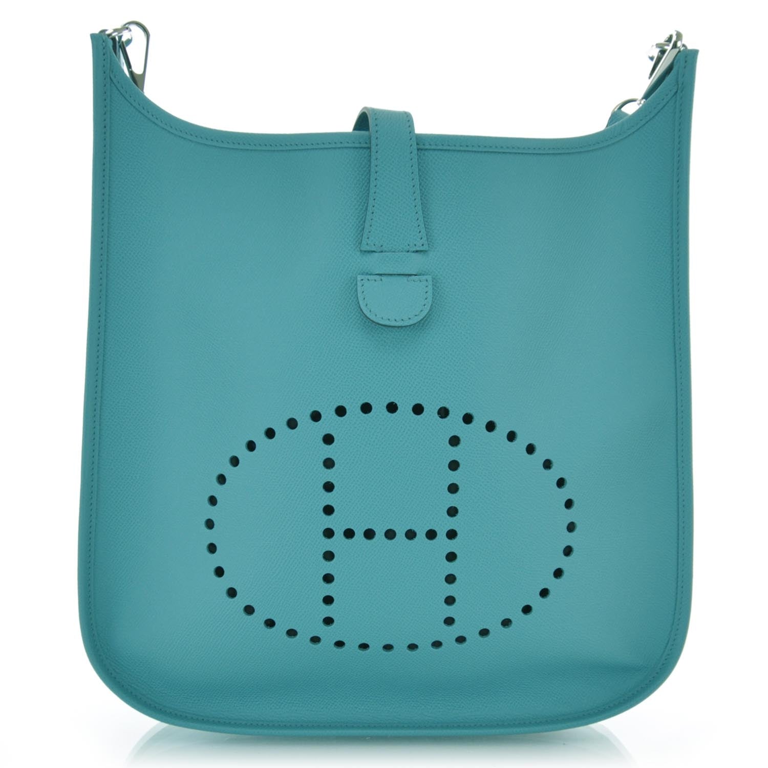 Hermes Epsom Evelyne III GM Bleu Paon 1 of 6