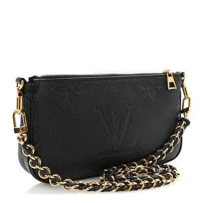 Louis Vuitton Empreinte Monogram Giant Multi Pochette Accessories Mini Pochette Black 3 of 9