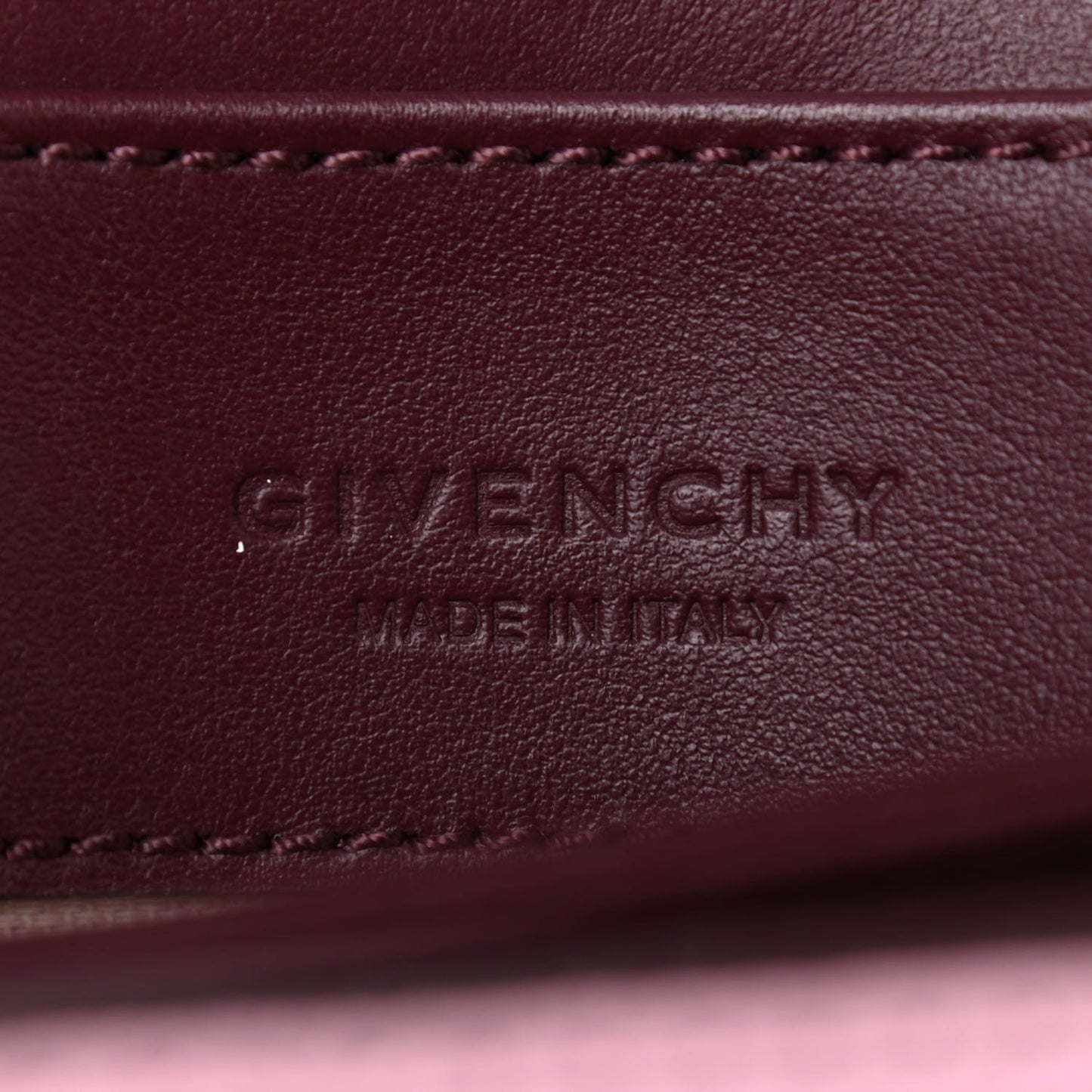 Calfskin Duetto Crossbody Bag Burgundy Pink